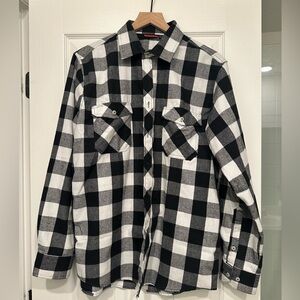 Black and white flannel